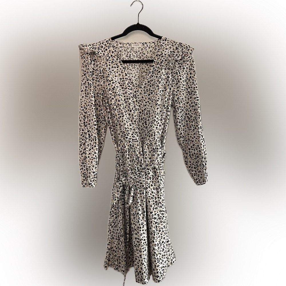 J. Crew Lightweight cotton puff-sleeve mini dress